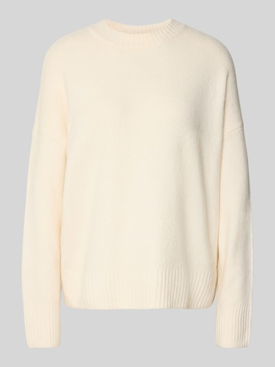 VERO MODA Relaxed Fit Pullover mit Woll-Anteil Modell 'BOOM' Ecru 2