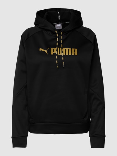 PUMA PERFORMANCE Bluza z kapturem z nadrukiem z logo Czarny 2