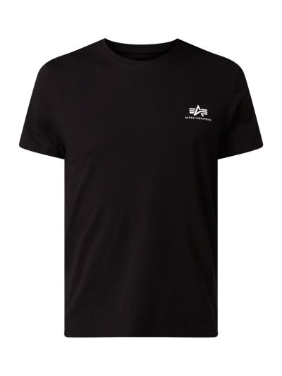 Alpha Industries T-Shirt mit Label-Print Black 2