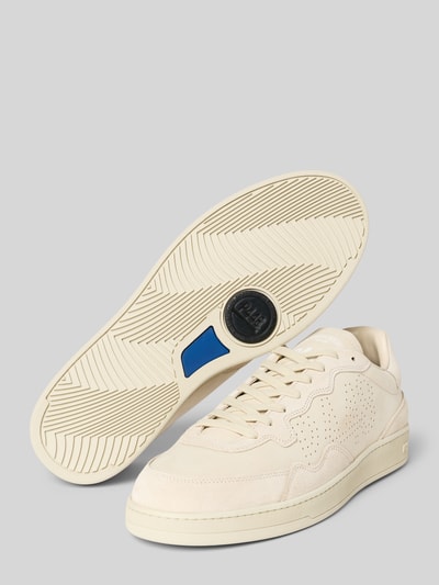 P448 Sneaker aus Leder mit Schnürung Modell 'VERT 1' Beige 4