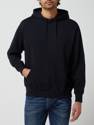 !Solid Hoodie mit überschnittenen Schultern Modell 'Varick' Black 4