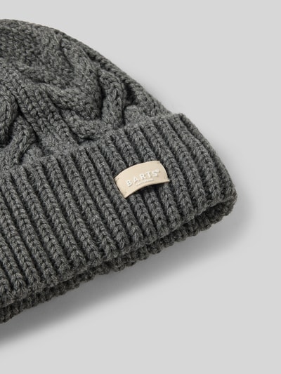 Barts Czapka beanie z szerokim brzegiem model ‘Zirani’ Ciemnoszary 2
