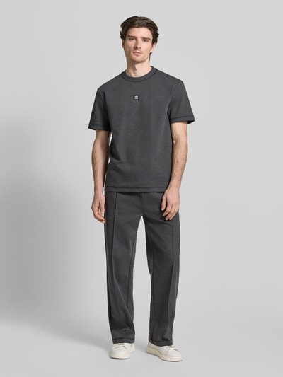 HUGO Regular Fit T-Shirt mit Baumwoll-Anteil Modell 'DILANSO' Mittelgrau 1