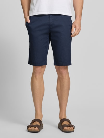 Tom Tailor Slim Fit Chinoshorts aus Baumwoll-Mix Marine 4