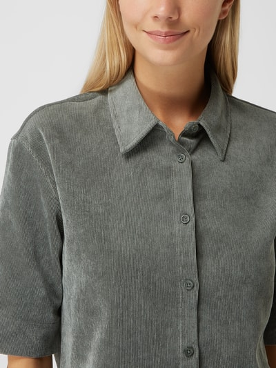 OPUS Blouse van corduroy, model 'Feppa' Rietgroen - 3