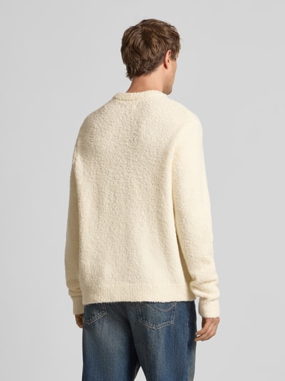 Jack & Jones Strickpullover in Bouclé-Optik Modell 'MEADOWS' Offwhite 5