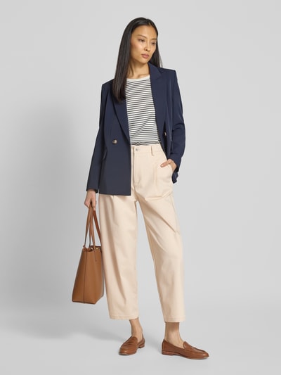 s.Oliver RED LABEL Relaxed fit broek van twill Beige - 1