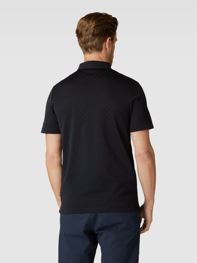 JOOP! Collection Poloshirt mit Strukturmuster Modell 'Pacay' Black 5