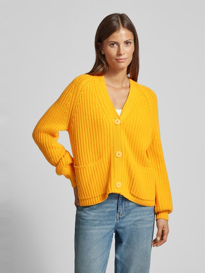 Herzensangelegenheit Cardigan met knoopsluiting Oranje - 4