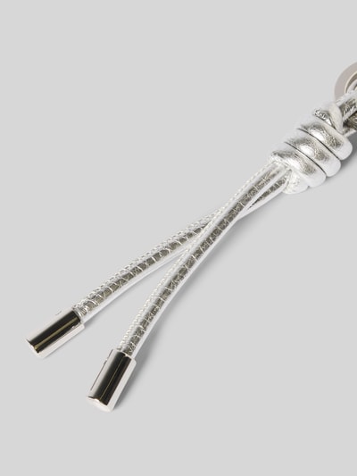 Abro Hanger met reliëflogo, model 'Shimmer' Zilver - 2