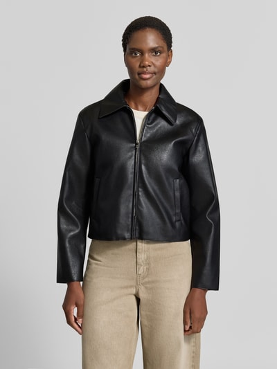 MANGO Jacke in Leder-Optik Modell 'SABINA' Black 4