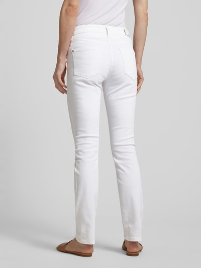 Cambio Jeansy o kroju slim fit z 5 kieszeniami model ‘PARLA’ Biały 5