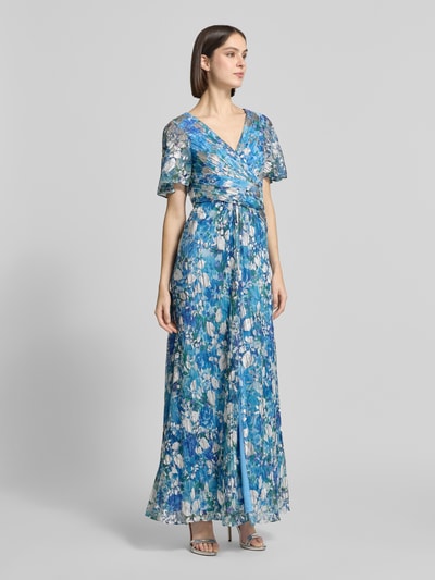 Adrianna Papell Regular Fit Abendkleid mit floralem Allover-Print Blau 1