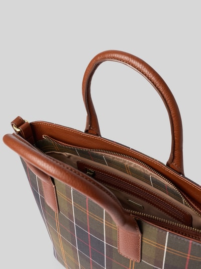 Barbour Henkeltasche mit Baumwoll-Anteil Modell 'BIRCH' Mittelbraun 4