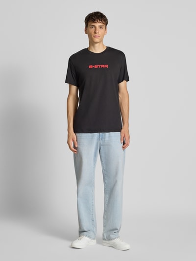 G-Star Raw T-Shirt mit Label-Print Black 1
