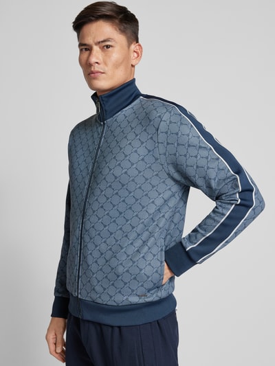 JOOP! Collection Sweatjack met all-over motief, model 'Tayfon' Marineblauw - 3