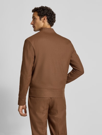 MCNEAL Regular Fit Jacke mit Viskose-Anteil Mittelbraun 5