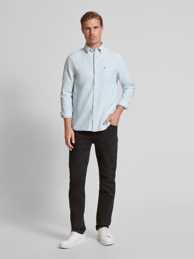 Tommy Hilfiger Straight fit jeans van katoenmix Zwart - 1