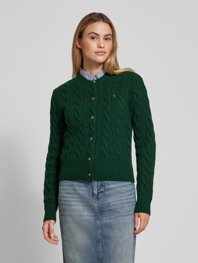 Polo Ralph Lauren Wollcardigan mit Zopfmuster Bottle 4