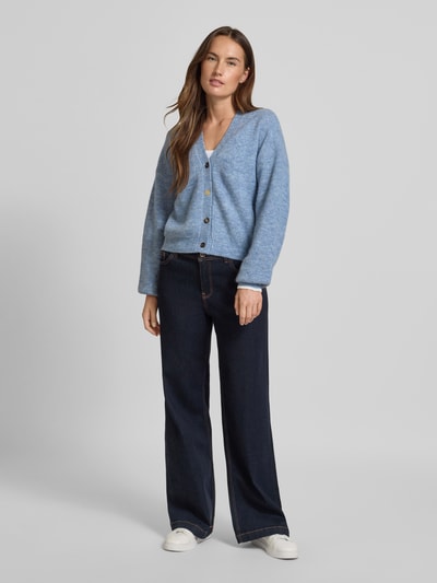 Scotch & Soda Oversized Strickjacke mit Knopfleiste Hellblau 1