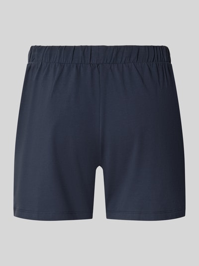 Produktfoto, Regular Fit Pyjama-Shorts aus Baumwoll-Mix von SCHIESSER in Dunkelblau, elastischer Bund und glatte Struktur, Damen Pyjama-Shorts.