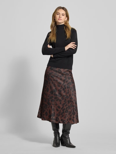 Tom Tailor Uitlopende midirok van viscosemix Hazelnoot - 1