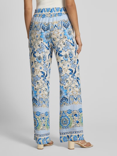 FREE/QUENT Spodnie materiałowe z elastycznym pasem model ‘Lisa’ Jasnoniebieski 5