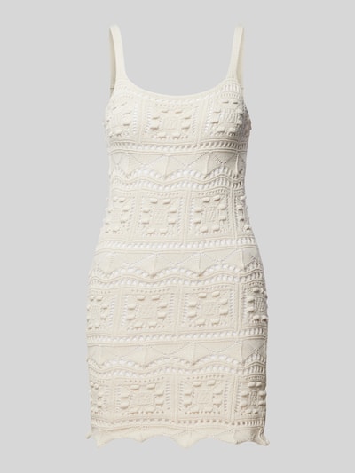 Only Gebreide jurk in effen design, model 'DENISE' Offwhite - 2