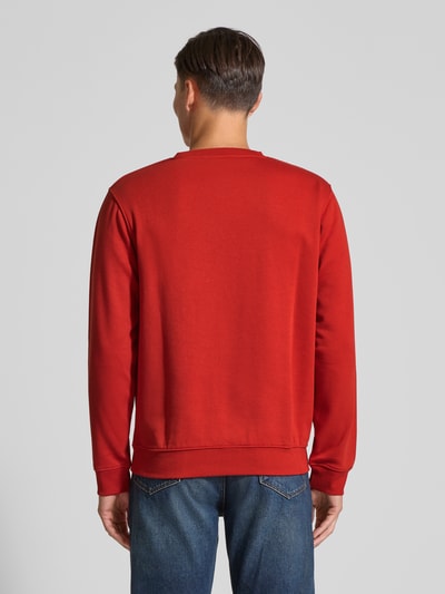 Lerros Sweatshirt mit Label-Patch Rot 5