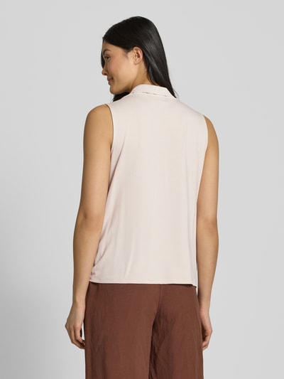 comma Top mit Wasserfall-Ausschnitt Beige 5