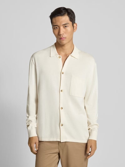 Tommy Hilfiger Kurtka z dzianiny o kroju regular fit z czystej bawełny Złamany biały 4