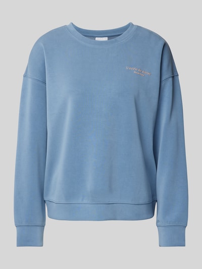 Jake*s Collection Sweatshirt mit Statement-Detail Blau 2