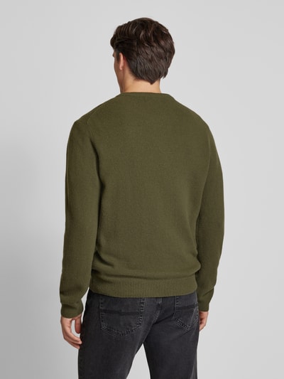 Casual Friday Strickpullover mit Strukturmuster Modell 'Karl' Dunkelgruen Melange 5