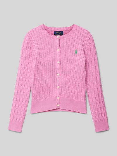 Polo Ralph Lauren Teens Cardigan mit Logo-Stitching Pink 1