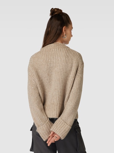 Gina Tricot Gebreide pullover met opstaande kraag Beige - 5