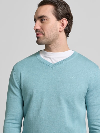 Tom Tailor Regular Fit trui van puur katoen Blauw - 3