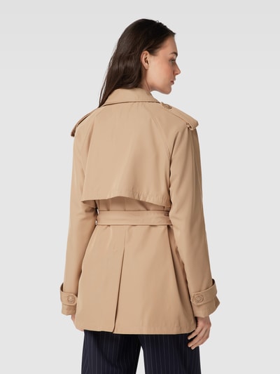 WITHBLACK Trenchcoat met platte kraag Camel - 5