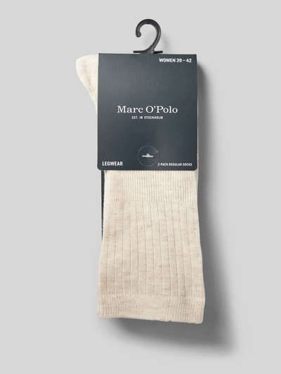 Marc O'Polo Socken mit Rippenstruktur Modell 'CLAUDINE' Beige 3