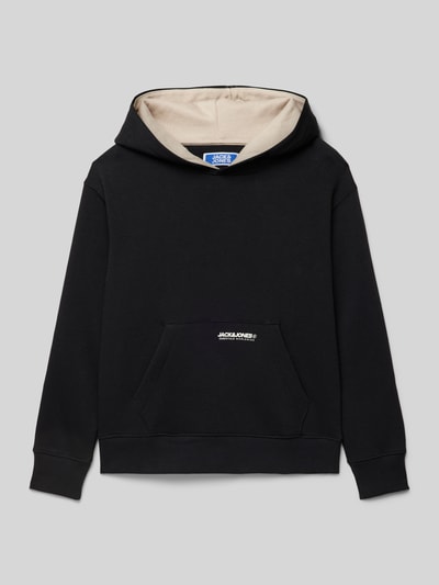 Jack & Jones Loose Fit Hoodie mit Känguru-Tasche Modell 'ELEGACY' Black 1