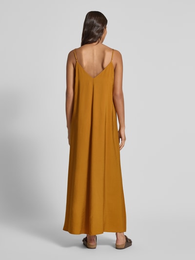 INFLUENCER'S CHOICE BY P&C* Długa sukienka na regulowanych, cienkich ramiączkach Camel 5