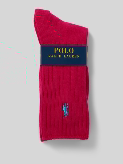 Polo Ralph Lauren Sokken met logostitching Felroze - 3