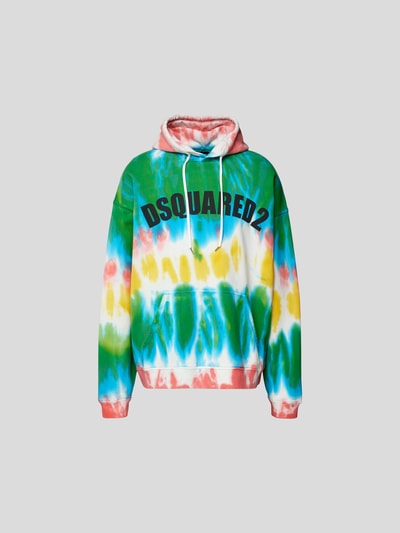 Dsquared2 Hoodie mit Label-Print Neon Gruen 2