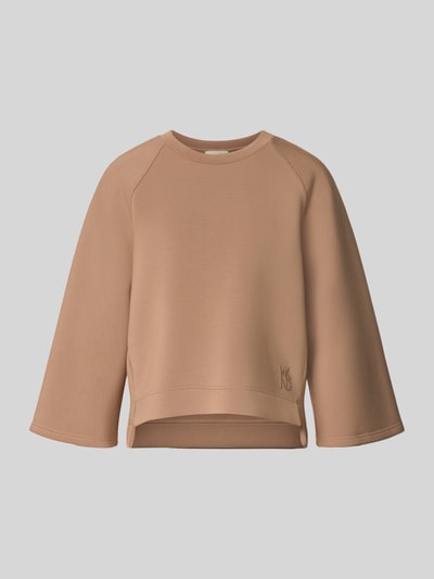 Produktfoto, beżowa bluza Boxy Fit Sweatshirt aus Modal-Mix model 'VASTO' od Weekend Max Mara, gładka tekstura, damska bluza