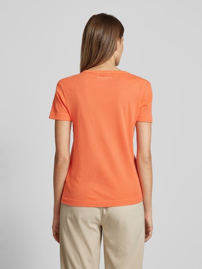 Marc O'Polo T-shirt in een effen design Oranje - 5