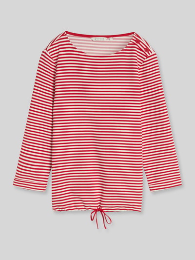 Tom Tailor Regular Fit 3/4-Shirt aus reiner Baumwolle mit Tunnelzug Rot 2