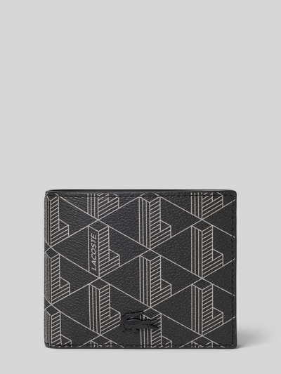 Lacoste Portemonnee met logodetail Zwart - 1