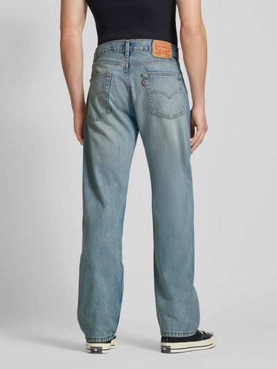 Levi's® Relaxed fit jeans in destroyed-look, model '555' Lichtblauw - 5