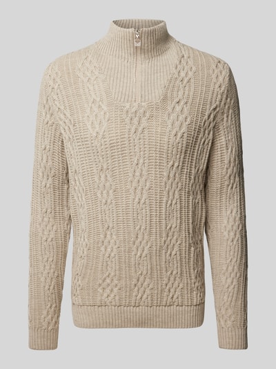 Dale of Norway Wollpullover mit Troyer-Kragen Sand 2