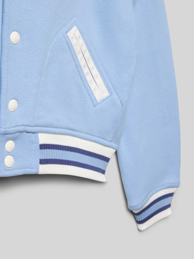 Polo Ralph Lauren Teens Collegejack met platte kraag en labelstitching Lichtblauw - 2