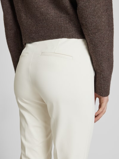 Cambio Stoffen broek met siernaden, model 'ROS' Beige - 3